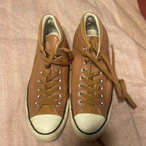 Brown leather converse size 11 men